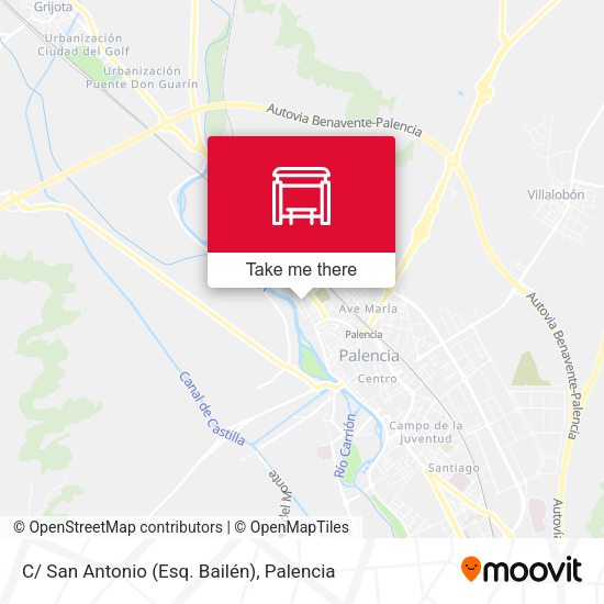C/ San Antonio (Esq. Bailén) map