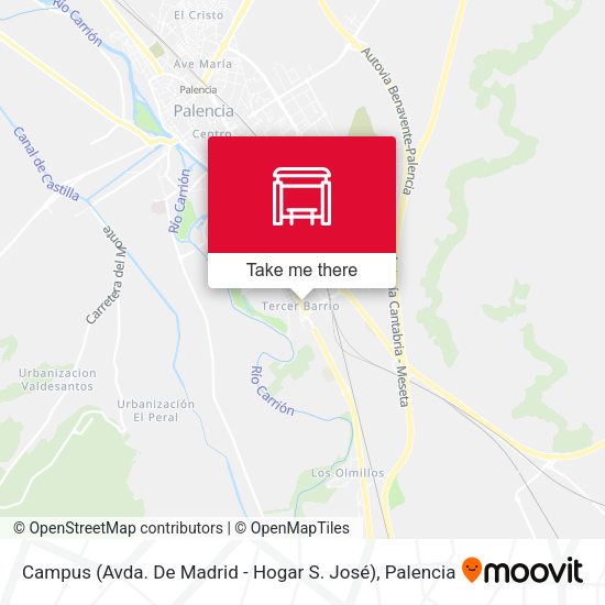 Campus (Avda. De Madrid - Hogar S. José) map