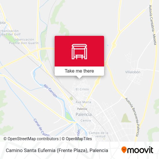 Camino Santa Eufemia (Frente Plaza) map