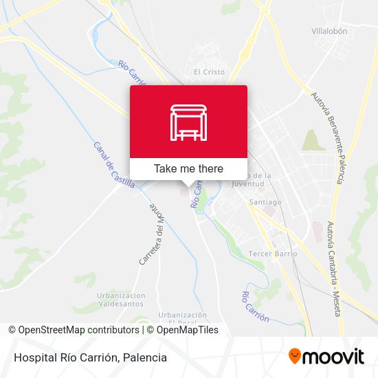 Hospital Río Carrión map