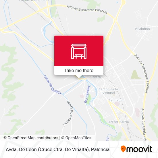 Avda. De León (Cruce Ctra. De Viñalta) map