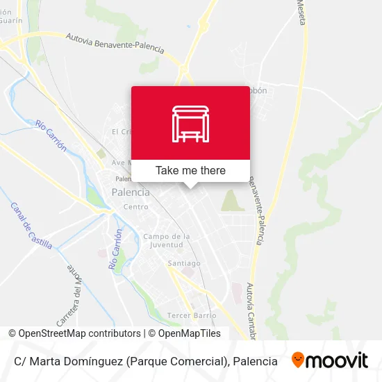 mapa C/ Marta Domínguez (Parque Comercial)