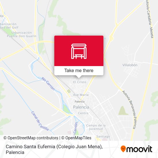 Camino Santa Eufemia (Colegio Juan Mena) map