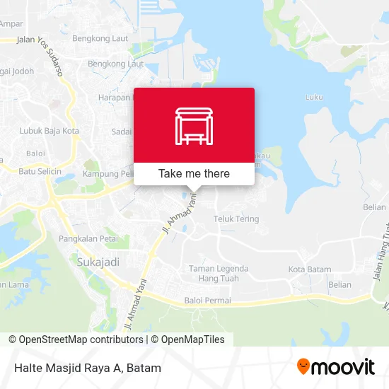 Halte Masjid Raya A map