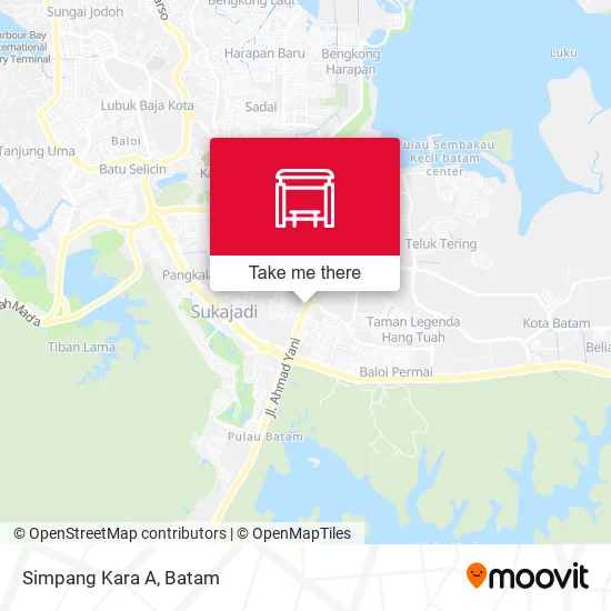 Simpang Kara A map