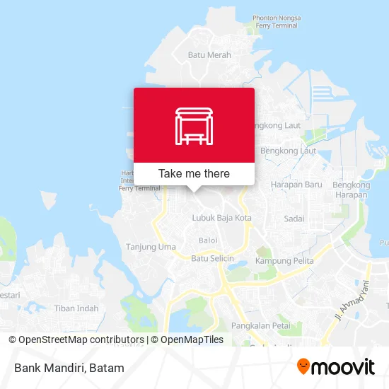 Bank Mandiri map