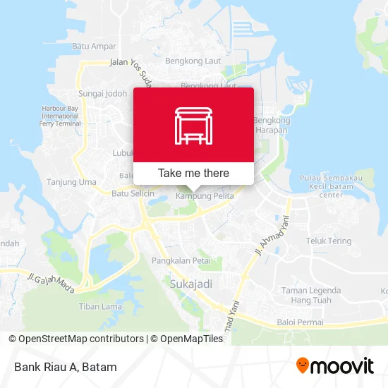 Bank Riau A map