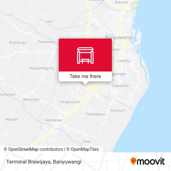 Terminal Brawijaya map