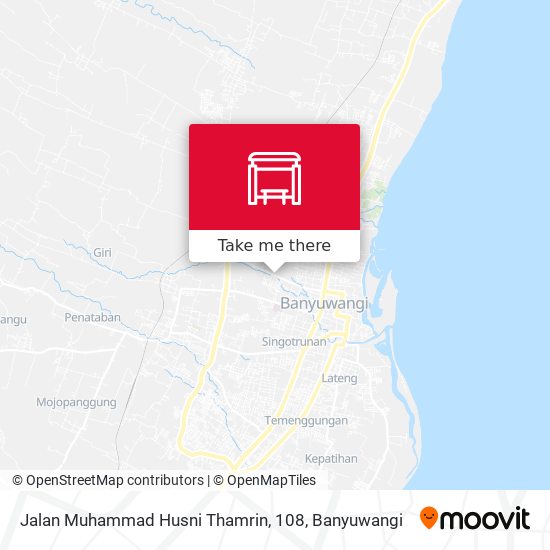 Jalan Muhammad Husni Thamrin, 108 map