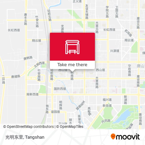 光明东里 map