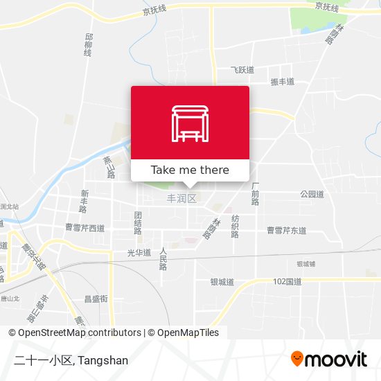 二十一小区 map