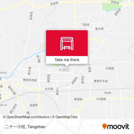 二十一小区 map