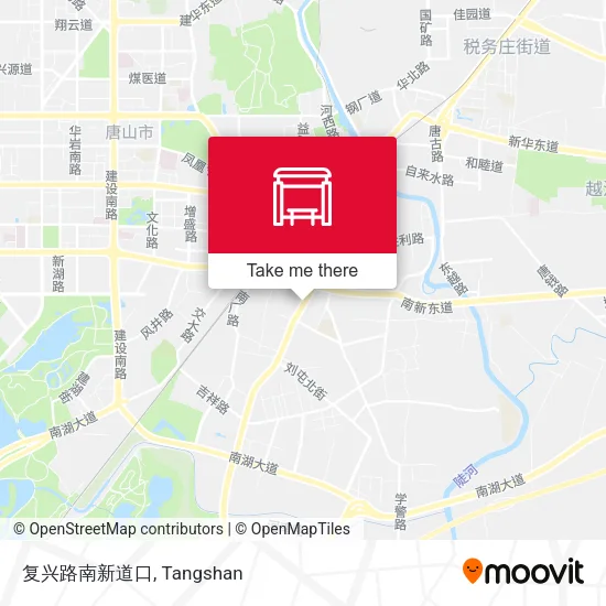 复兴路南新道口 map