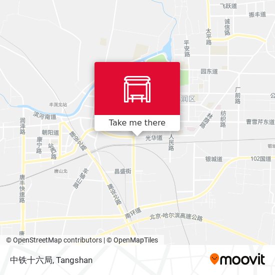 中铁十六局 map