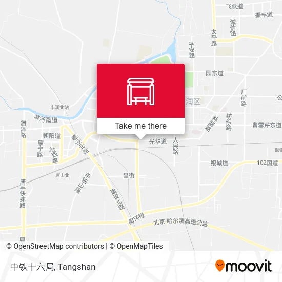 中铁十六局 map