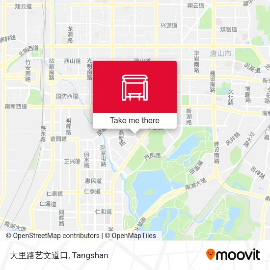 大里路艺文道口 map