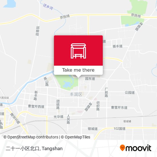 二十一小区北口 map