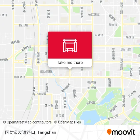 国防道友谊路口 map