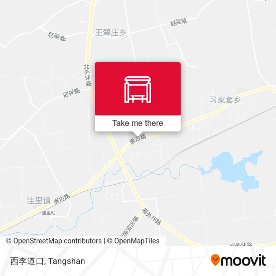 西李道口 map