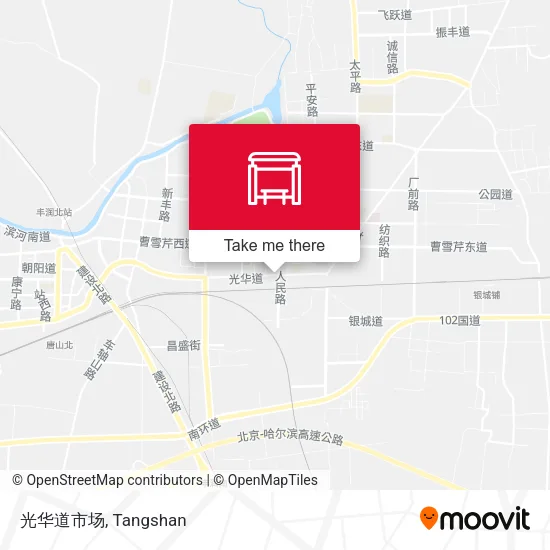光华道市场 map