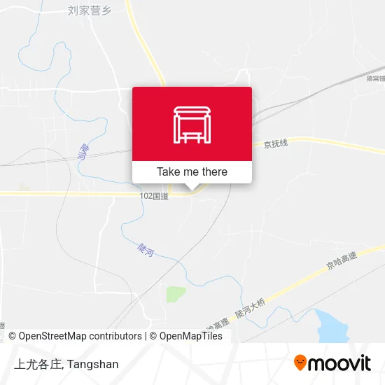 上尤各庄 map