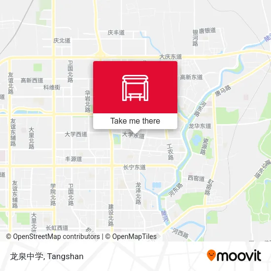 龙泉中学 map
