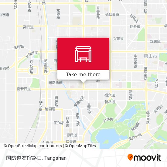 国防道友谊路口 map