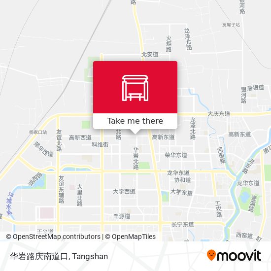 华岩路庆南道口 map