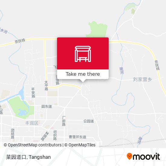 菜园道口 map