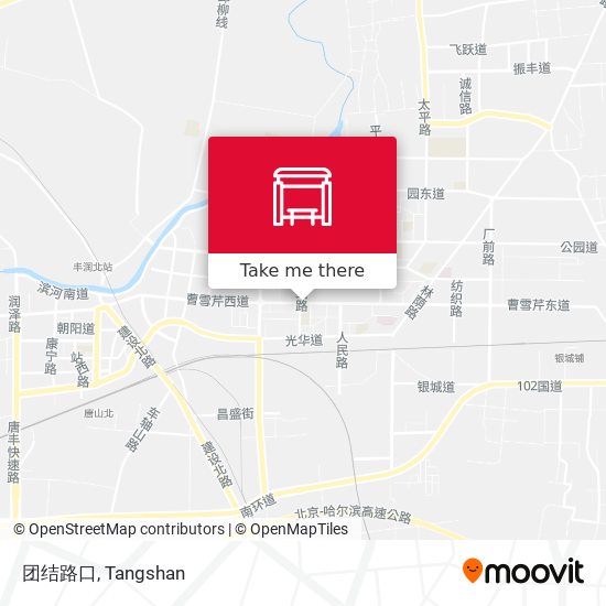 团结路口 map