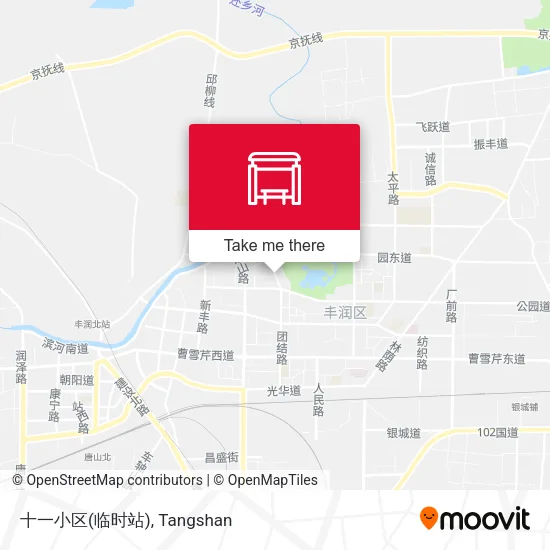 十一小区(临时站) map