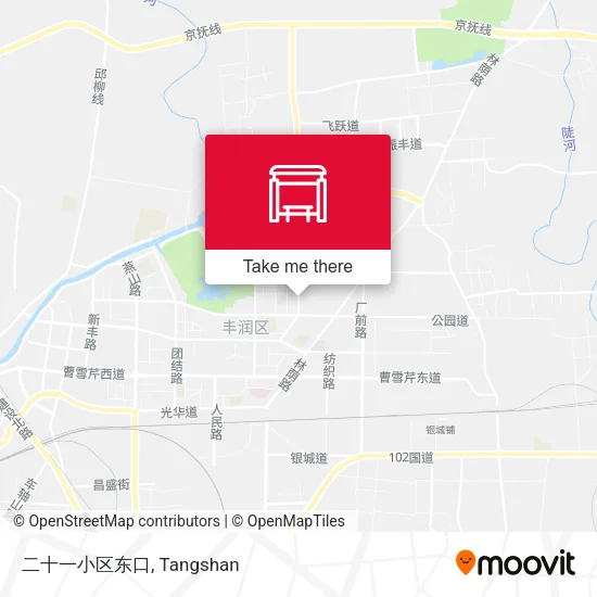 二十一小区东口 map