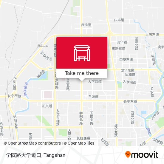 学院路大学道口 map