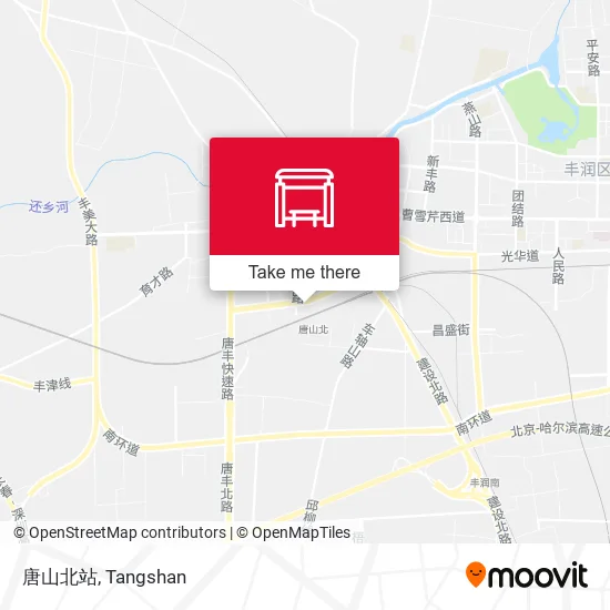 唐山北站 map