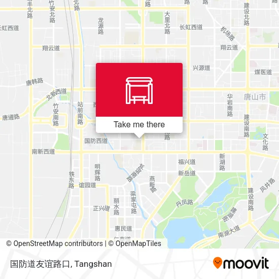 国防道友谊路口 map