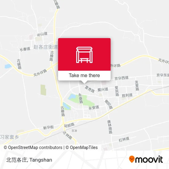 北范各庄 map