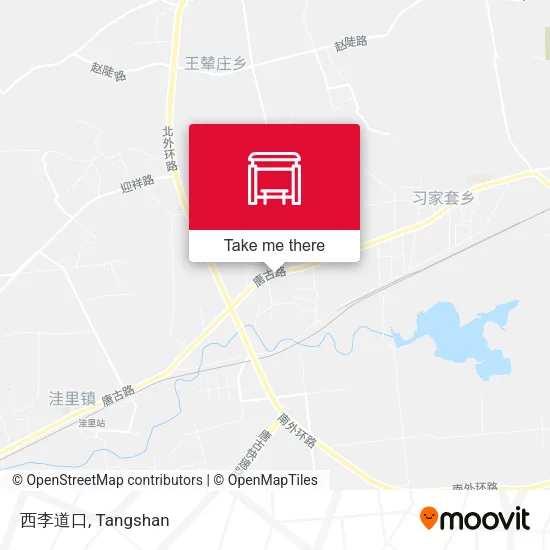 西李道口 map