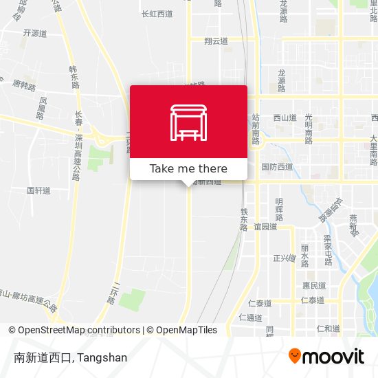 南新道西口 map