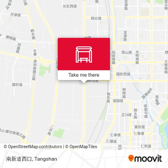 南新道西口 map