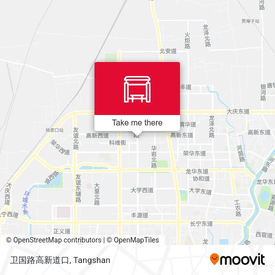 卫国路高新道口 map