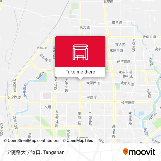 学院路大学道口 map