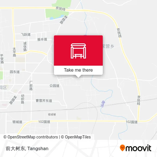 前大树东 map