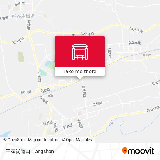 王家岗道口 map