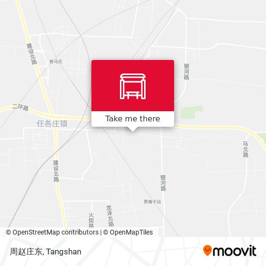 周赵庄东 map