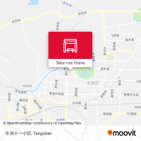 丰润十一小区 map