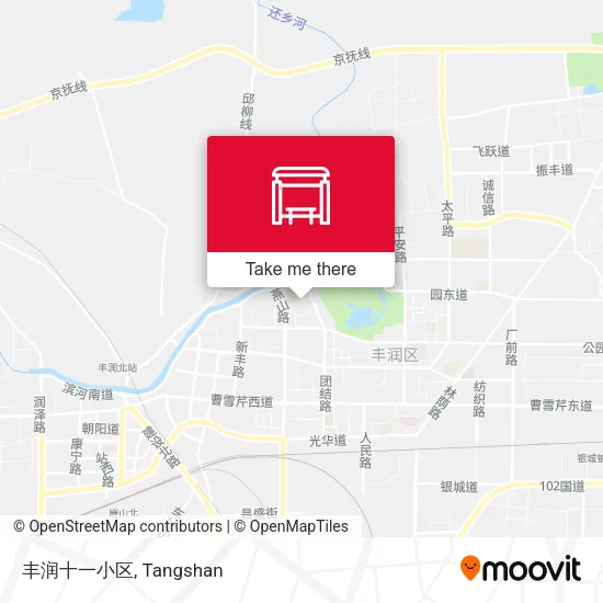 丰润十一小区 map
