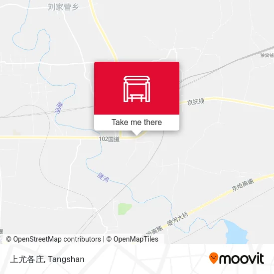 上尤各庄 map