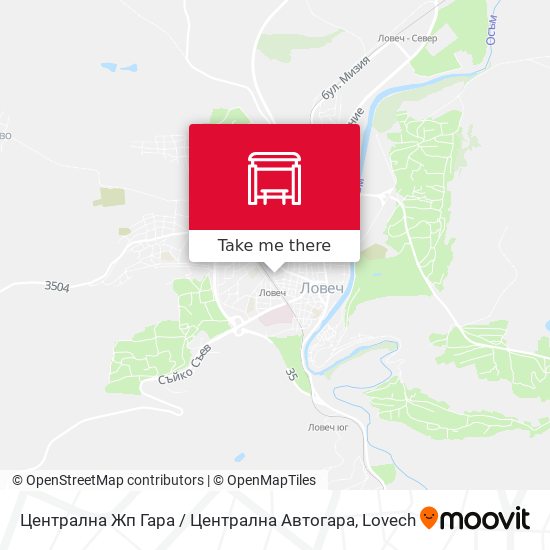 Централна Жп Гара / Централна Автогара map