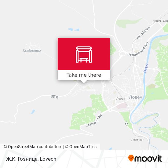 Ж.К. Гозница map