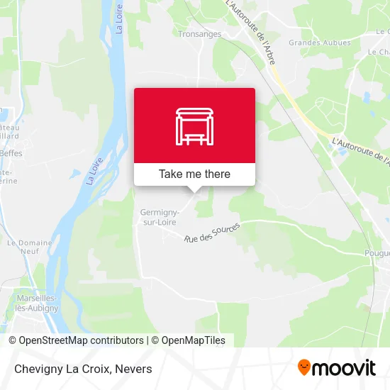 Chevigny La Croix map